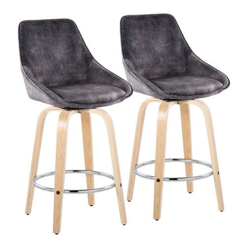 Diana 26" Fixed-height Counter Stool - Set Of 2